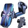 KNZ Supporto per telefono da auto 【2024 più recente】 Supporto da cruscotto per parabrezza con clip vivavoce per tutti i telefoni 16 15 Pro Max 14 13 12