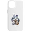 Timowo Studio Custodia per iPhone 14 Donnola Invernale Impronta Natura