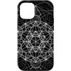 Sacred Geometry Mandala Clothing Custodia per iPhone 12/12 Pro Geometria sacra Metatrons Cube Dot lavoro