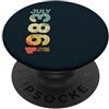 Birth Since Month Of July Retro Vintage Retro Vintage Luglio 1983 Anno 1983 Vintage 1983 Dal 1983 PopSockets PopGrip Adesivo