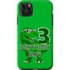 COOL DINOSAUR BIRTHDAY DESIGNS AND OUTFI Custodia per iPhone 11 Pro Max 3 ANNI DINOSAURIO COMPLEANNO BIMBO DINOSAURIO 3° COMPLEANNO