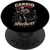 Skullfit Atelier Cardio Avoidance Specialist Skeleton Palestra PopSockets PopGrip Adesivo