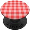 Preposh Corallo Rosa Gingham Preppy Estetica Girly Moda Trendy PopSockets PopGrip Adesivo