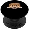 Samoyed Puppy Lover PS Ritratto del cane del viso del primo piano del cucciolo di samoiedo del bambino PopSockets PopGrip Adesivo