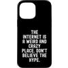 Sarcastic Witty Online Humor Men Women Custodia per iPhone 13 Pro Max Internet è un posto strano e folle, non credere al