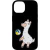 Volleyball animal sport ball fan Hobby f Custodia per iPhone 14 Llama gioca a pallavolo