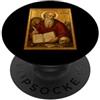 Icona di San Girolamo Elegante icona cattolica di San Girolamo PopSockets PopGrip Adesivo