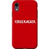 Fire Cracker Fourth of July American Fla Custodia per iPhone XR Petardi 4 luglio Fuoco Works Fan USA Summertime Fun