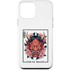 Japanese Oni Mask Aesthetic By TOKYO WAV Custodia per iPhone 12 mini Maschera giapponese del diavolo Yokai del diavolo Hannya Giappone Oni