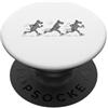 Funny Jogging Dog Lover Runner Sarcasm G Divertente cane da corsa alano corridore sarcastico cane da jogging PopSockets PopGrip Adesivo