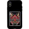 Hannya Oni By Tokyo-Waves Custodia per iPhone X/XS Maschera giapponese del diavolo Yokai del diavolo Hannya Giappone Oni
