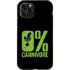 0% carnivore vegan vegetarian meat free Custodia per iPhone 11 Pro 0% Carnivoro Vegetariano Vegano A Base Vegetale