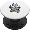 Timowo Studio Volpe Artica Impronta Invernale PopSockets PopGrip Adesivo