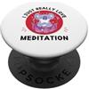 Kawaii Koala I Just Really Love Meditati Koala Kawaii Adoro davvero il carino amante della meditazione PopSockets PopGrip Adesivo