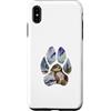 Timowo Studio Custodia per iPhone XS Max Donnola Invernale Impronta Natura