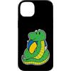 Volleyball animal sport ball fan Hobby f Custodia per iPhone 14 Plus Snake gioca a Pallavolo