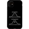 Math Statistics Distribution Halloween M Custodia per iPhone 11 Distribuzione normale, distribuzione paranormale fantasma di Halloween
