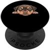 Rottweiler Puppy Lover PS Ritratto del cane del viso del primo piano del cucciolo di Rottweiler del bambino PopSockets PopGrip Adesivo