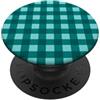 Preposh Teal Gingham Preppy Estetica Girly Moda Trendy PopSockets PopGrip Adesivo