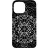 Sacred Geometry Mandala Clothing Custodia per iPhone 13 Pro Max Geometria sacra Metatrons Cube Dot lavoro