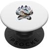 Timowo Studio Uccello Invernale Impronta Natura PopSockets PopGrip Adesivo