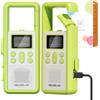 QUOLIX Walkie Talkie Ricaricabile Adulti Professionali, Radioline Walkie Talkie 8 Canali con Batteria agli Ioni di Litio VOX SOS Torcia LED, USB-C 3 Km Portata per Trekking e Lavoro in Team Bambini, Verde*2