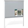 VOUNOT® Zanzariera a Rullo Riducibile per Finestra in PVC, Zanzariera Scorrevole Verticale con Rete in Fibra di Vetro, Tagliabile e Facile da Installare, 150 x 160 cm, Bianco