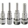 Desiumite Adattatore per asta di prolunga in acciaio al carbonio per codolo da 1/4, 8 mm, 12 mm, ad alta precisione, per lavorazione del legno e macchinari (da gambo da 12 mm a 12 mm)