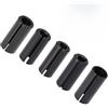 JoyousMall Set di 4 adattatori per pinza per router, manicotti di riduzione in acciaio al carbonio per macchina da incidere, convertitori con codolo da 12/12,7 mm a 6/6,35/8/10 mm, nero