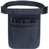 VIRELLO Marsupio portaoggetti in tessuto Oxford, organizer per attrezzi con cintura regolabile, tasca multi-tasca per penne, torce, porta attrezzi portatile per assistente veterinario, nero, 25 x 18 cm (blu)