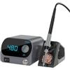 VCHICS Stazione di saldatura, Stazione di saldatura Smart SMD 206D, kit ferro intelligente for riscaldamento interno da 80 W con display LCD digitale