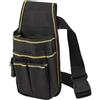 Durashmall Cintura portautensili con custodia, custodia per attrezzi da elettricista, da uomo, vita regolabile da 81 a 116 cm, cintura da lavoro per falegnami, organizer resistente per cacciaviti e