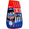 Finish Ultimate Gel, Detersivo per Lavastoviglie, 120 Lavaggi, 4 confezioni da 30 Lavaggi, Fresh, Extra Potere Sgrassante, Extra Brillantezza, Pulizia Profonda
