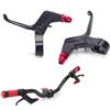 AIQWOJD Gruppo Freno a Fascia Posteriore Biciclette Tambu 2 Leve Freno a Dito Mountain-Bicycle Kid Bike MTB per Freni a Disco Meccanici Componenti Freni a trazione lineare(Red)