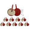 AIQWOJD Gruppo Freno a Fascia Posteriore Biciclette Tambu Misura per SRAM Misura per Avid BB5 Misura per Promax DC710 DC720 DC913 MTB Bike Pastiglie freno a disco idraulico Disco per bicicletta(20pairs)