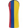 WDdZzyy Coprimazza da golf con bandiera della Colombia Colombia, blu, rosso, giallo, con targhetta numerata, progettata per adattarsi a tutti i legni e conducenti
