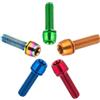 VIRELLO Bulloni in lega M5 x 18, 6 pezziManubrioStelo ShifterViti conPVDRivestimento per Bicicletta, Rosso, Arancione, Verde, BluElementi di fissaggio