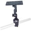 Generico Piastra di Montaggio for fishfinder, Supporto Sonar Durevole Compatibile con più Marche for Kayak, Canoa e gommone(Round Base)