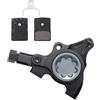 AIQWOJD Gruppo Freno a Fascia Posteriore Biciclette Tambu Kit Bici con Barra Piatta MTB da Strada a 2 pistoncini per Pinza Freno idraulica a Montaggio Piatto per Bicicletta Multicolore(2 Piston Red)