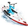 Bdneygtyr Bicicletta d'acqua con tavola SUP, barca a pedale, per mare e mare, con sedile regolabile, portata fino a 100 kg, per sport acquatici