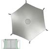 Generico Parasole Per Trampolino | Tessuto Impermeabile Protettivo Anti-UV,Telo di Protezione Solare per Trampolino,Per Esterno Bambini Giardino Posteriore Giardino Cortile Giochi Portico Terrazza Prato E Cort