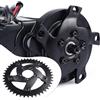 VIRELLO Corona per bici elettrica 40T 42T per motore Bafang HD G320 M625 M615, pignone leggero in lega di alluminio 7075 per bici elettrica da 48 V 1000 W, nero