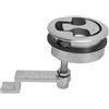Rjrjc Chiusura per sportello della barca in acciaio inox 316 con trazione a filo e superficie lucida a specchio, 2 pollici (50 mm), per pannelli di spessore da 12 a 17 mm per barche a vela, barche a