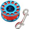 Tsophreniq Leghe di alluminio Freediving Finger Spool Immersioni Reel Spool Finger Reel con doppia estremità Bulloni Snapping Clip Enduring Tecnica Diving Accessori