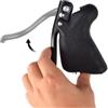 VIRELLO Leve del freno per bici da strada, in lega di alluminio, morsetto da 22,2 a 23,8 mm, manopole regolabili per manubrio a goccia, piatte, colore nero