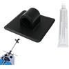 Generisch Supporto per motore per kayak, 9,8 x 9,5 x 3,4 cm, con clip per barca fuoribordo, supporto motore per canoa, ponton, trasporto, pesca, tour, campeggio, fiume
