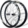 TUJISEK Set Di Ruote Per Bici Da Corsa 700C Sgancio Rapido Ruote Bici Anteriori E Posteriori Cerchi A Doppio Strato Freno A Disco 24H Mozzi Straight-Pull Per 8-12 Velocità(700C-Titanium)