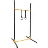 CLKAX Barra per trazioni autoportante, regolabile in altezza, 160-215 cm, 400 kg, 11 livelli, con base a forma di H, maniglie antiscivolo, 2 anelli, acciaio da 1,2 mm, per casa e palestra