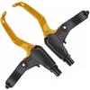 AIQWOJD Gruppo Freno a Fascia Posteriore Biciclette Tambu Leve Freno MTB Cantilever in Lega di Alluminio Mountain Bike Bicicletta Maniglia Meccanica a Ferro di Cavallo V(Black)