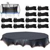 Generico Copertura per Trampolino | Tenda a Maglia Resistente ai UV - Telo Solare per Trampolino | per Giardino Cortile Prato Patio Giochi Esterno